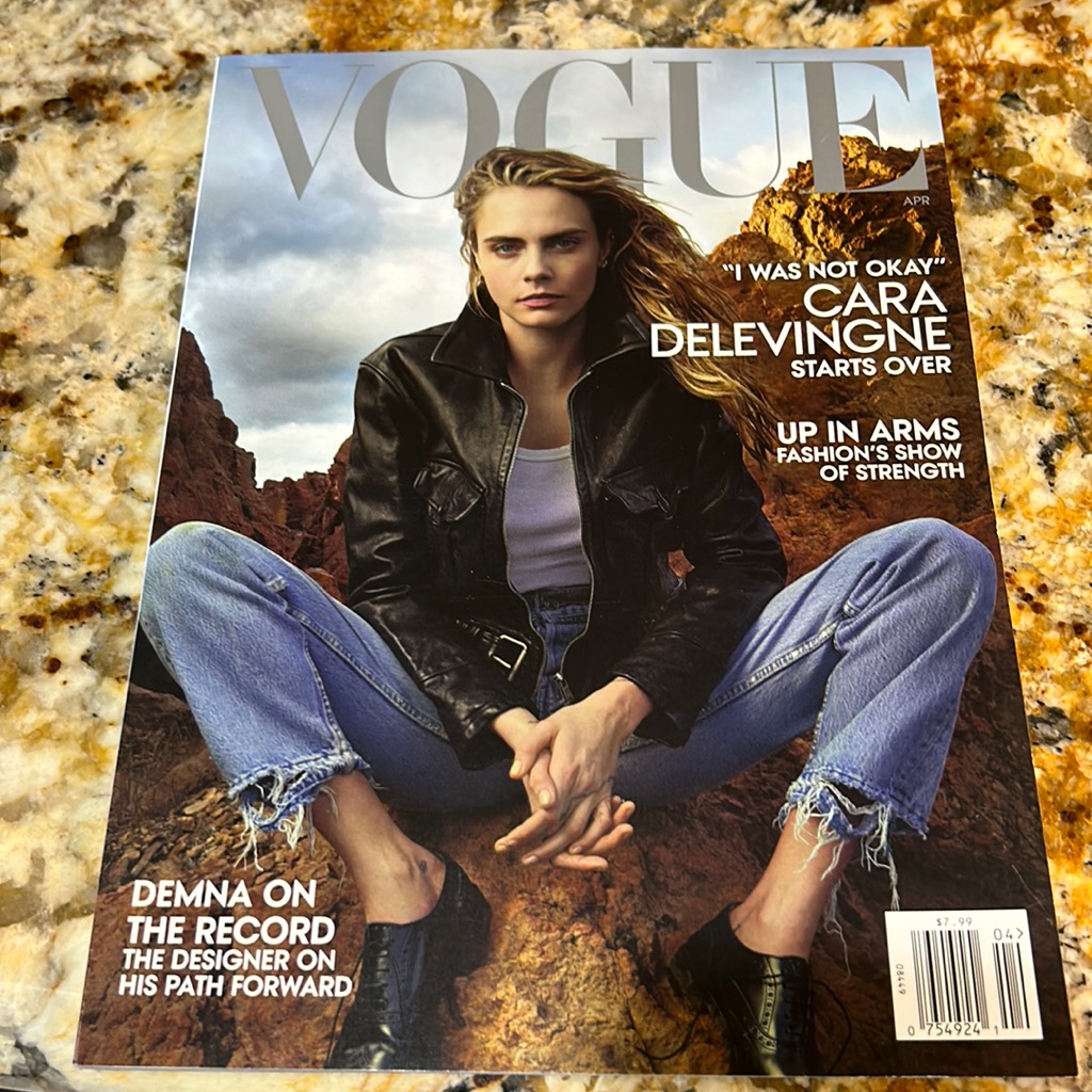 Vogue Magazine Cara Delevingne April 2023